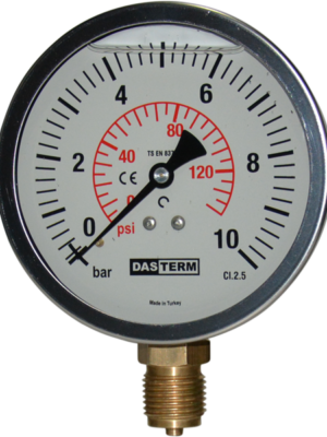 DASTERM Ø100 mm Gliserinli Manometre 10 Bar