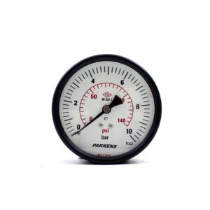 PAKKENS Arka Bağlantılı Manometre 100 mm 10 Bar 1/4''