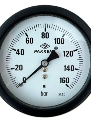 PAKKENS Arka Bağlantılı Kuru Manometre Ø100 mm 160 Bar