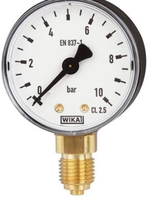 WIKA 111.12.063 Alt Bağlantılı Manometre Ø63 250 Bar