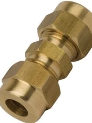 Sarı Pirinç Çift Yüksüklü Nipel 8mm X 8mm
