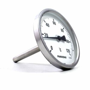 PAKKENS Arka Bağlantılı Bi-Metal Termometre Ø100mm 120°C