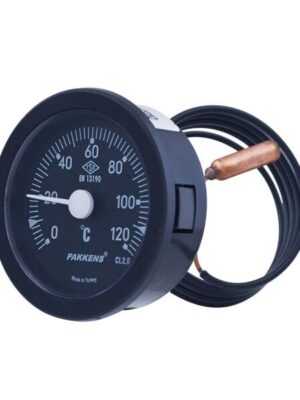 PAKKENS Arka Bağlantılı Gazlı Termometre Ø40mm 120°C