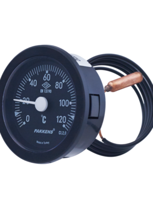 PAKKENS Arka Bağlantılı Gazlı Termometre Ø50mm 120°C