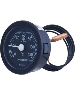 PAKKENS Arka Bağlantılı Gazlı Termometre Ø40mm 120°C