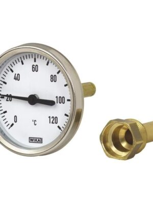 WIKA Arka Bağlantılı Bi-Metal Termometre Ø63mm 120°C