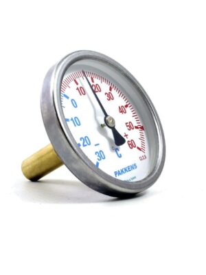 Pakkens Arka Bağlantılı Bi-Metal Termometre Ø160mm -30+60°C 15cm 1/2 CL 2,0