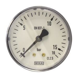 WIKA 111.12.063 Arka Bağlantılı Manometre 16 Bar