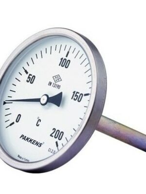 PAKKENS Arka Bağlantılı Bi-Metal Termometre Ø63mm 200°C