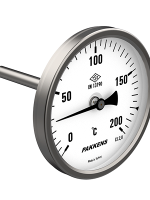 PAKKENS Arka Bağlantılı Bi-Metal Termometre Ø100mm 400°C