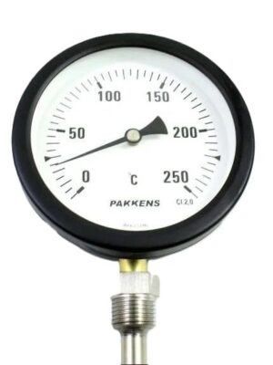 PAKKENS Alt Bağlantı Termometre Ø100mm 250°C CL 2,0