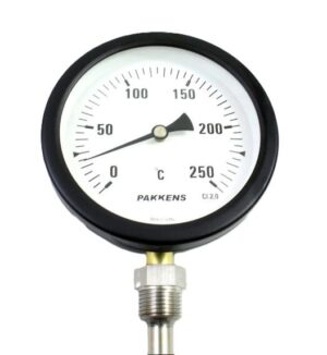 PAKKENS Alt Bağlantılı Termometre Ø100mm 250°C 30cm