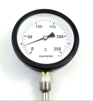 PAKKENS Alt Bağlantılı Termometre Ø100mm 250°C