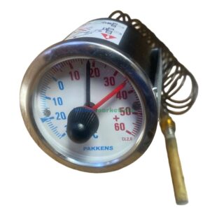 PAKKENS Gazlı Kontaklı Termometre NC/NO Ø60mm -30/+60°C