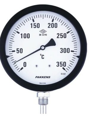 PAKKENS Alt Bağlantılı Termometre Ø100mm 350°C 30cm