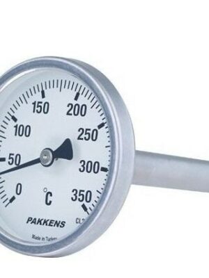 PAKKENS Arka Bağlantılı Bi-Metal Termometre Ø100mm 350°C