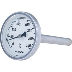 PAKKENS Arka Bağlantılı Bi-Metal Termometre Ø100mm 350°C