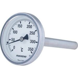 PAKKENS Arka Bağlantılı Termometre Ø100mm 350°C 40 cm