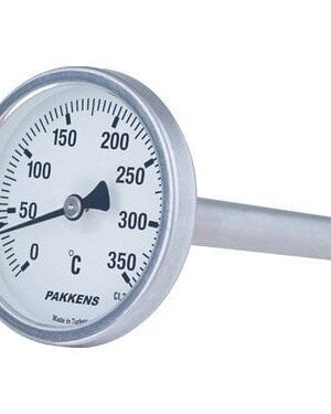 PAKKENS Arka Bağlantılı Termometre Ø100mm 350°C 40 cm