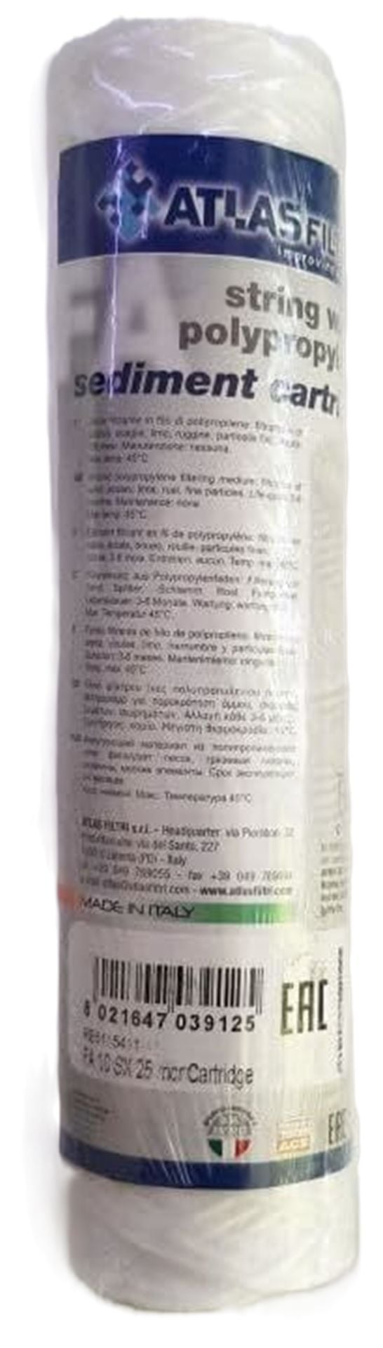 ATLAS FİLTRİ Sediment İplik Filtre 10 5 Micron
