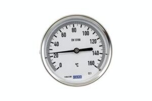WIKA Arka Bağlantılı Bimetal Termometre Ø100mm 120°C 1/2''