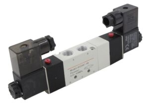 MAXTOR 4V230C-08 Çift Bobinli Kapalı Merkez Pnömatik Valf 1/4'' 5/3 24VDC