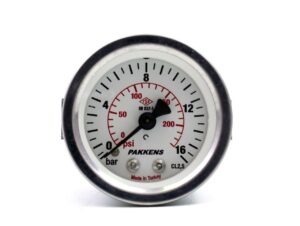 PAKKENS Arka Bağlantılı Pano Tipi Manometre Ø63 mm 16 Bar 1/4''