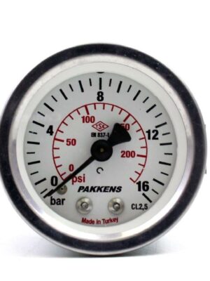 PAKKENS Arka Bağlantılı Pano Tipi Manometre Ø63 mm 16 Bar