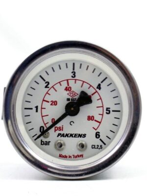 Pakkens Arka Bağlantılı Manometre Ø63 mm 6 Bar