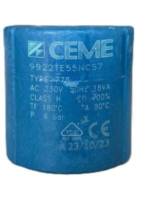 Ceme Solenoid Valf Bobini B-12 220V AC