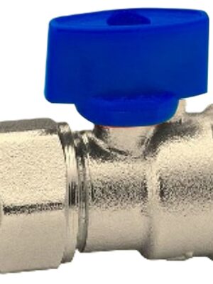 ECA Mini Küresel Vana Rakorlu PEX Mavi 1/2''
