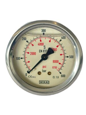 WIKA 213.53.063 Gliserinli Manometre Ø63mm 600 Bar