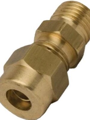 Sarı Pirinç Tek Taraf Yüksüklü Nipel 1/2 X 8mm