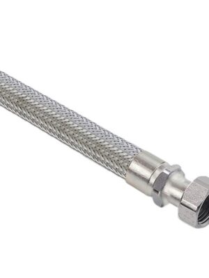 Paslanmaz Örgülü Hortum Rakor + Nipel 11/2 - 50cm