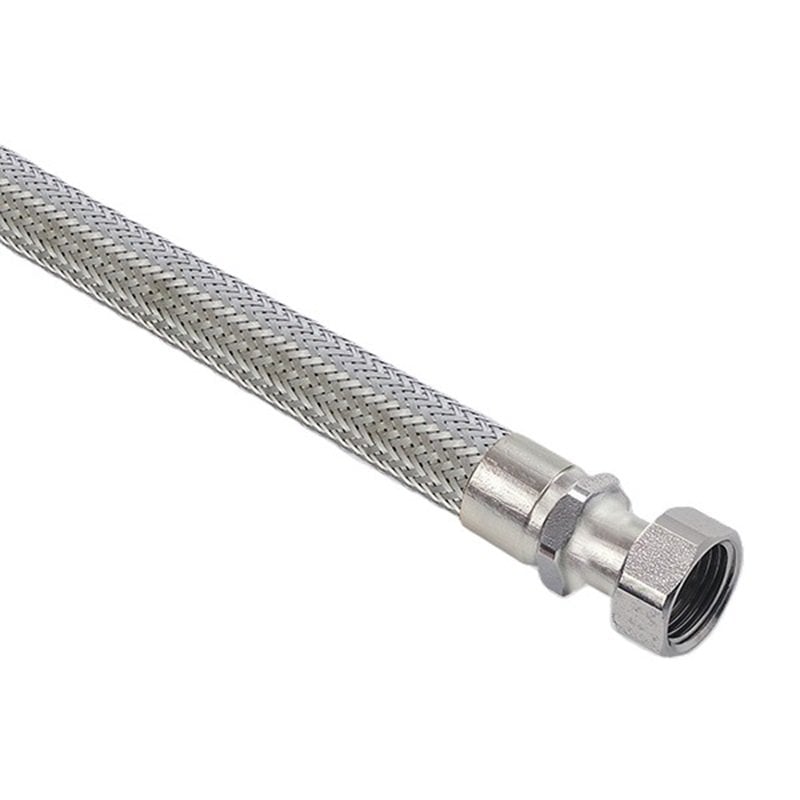 Paslanmaz Örgülü Hortum Rakor + Nipel 11/2 - 50cm
