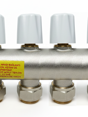 ECA Ayar Vanalı Modüler Kollektör 4lü 1 x 16mm