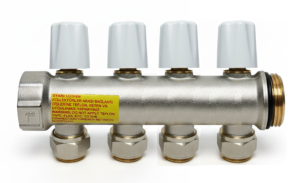 ECA Ayar Vanalı Modüler Kollektör 4'lü 1'' x 16mm