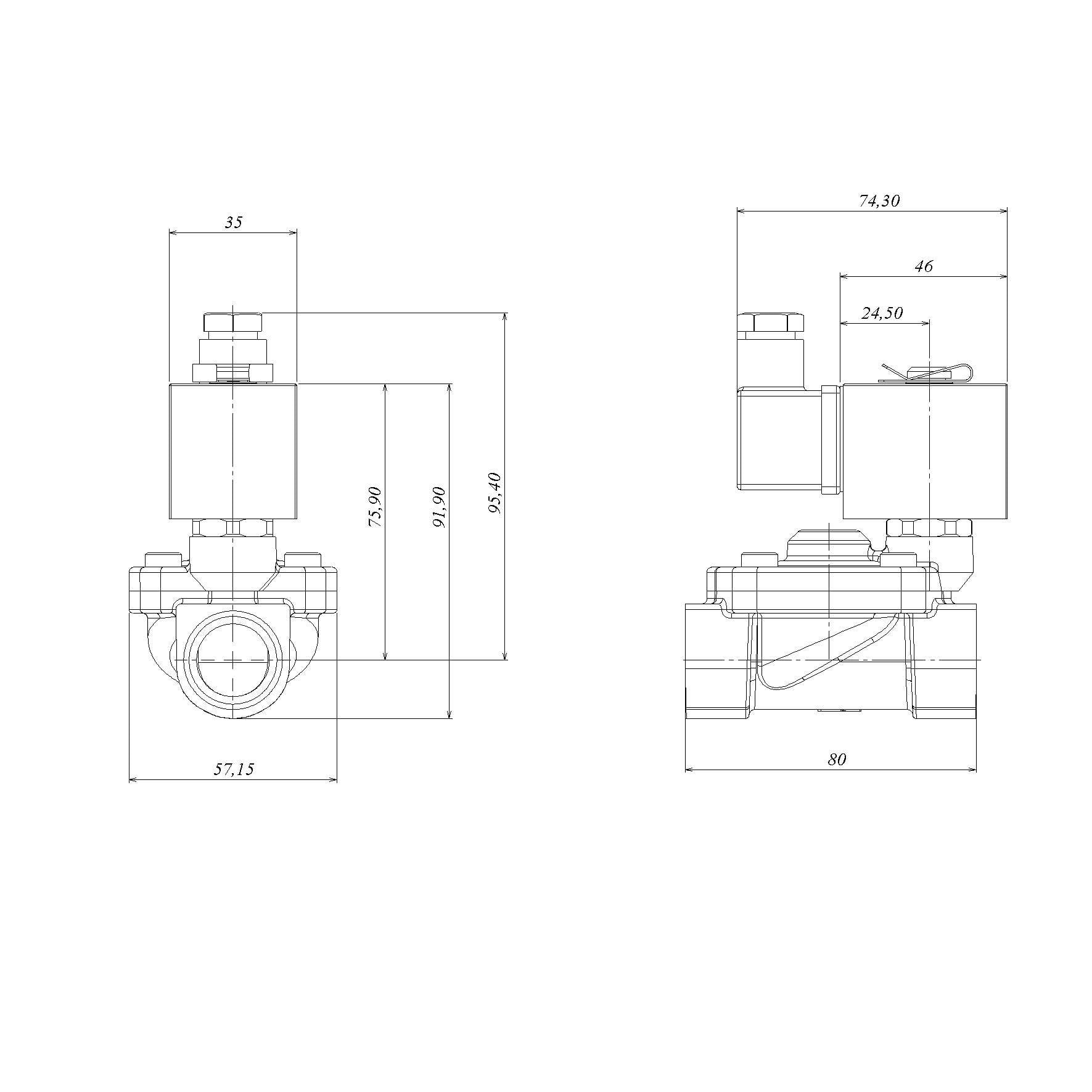 GEVAX 1901-KBNE016-190-G220AC Solenoid Valf