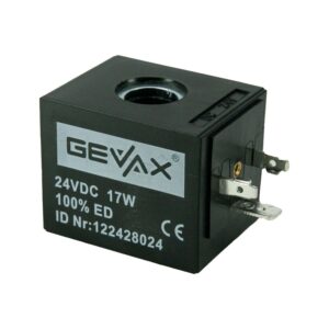 GEVAX Solenoid Valf Bobini 24V DC 17W TP4