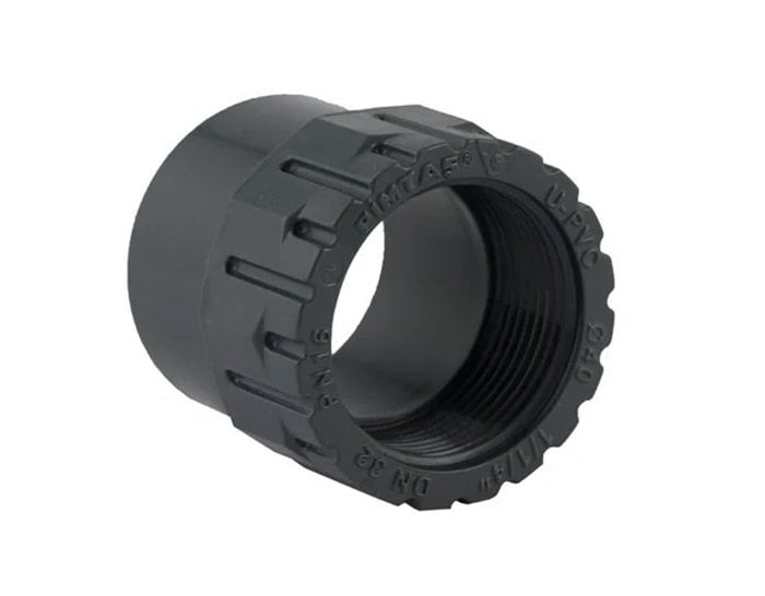 U-PVC Redüksiyonlu Adaptör Ø25mm-3/4 Tek Taraf İçten Dişli