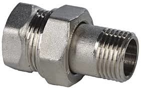 ECA Düz Radyatör Rakoru Nikel Kaplı 3/4 602121008