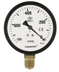PAKKENS Alt Bağlantılı Manovakummetre Ø100 mm