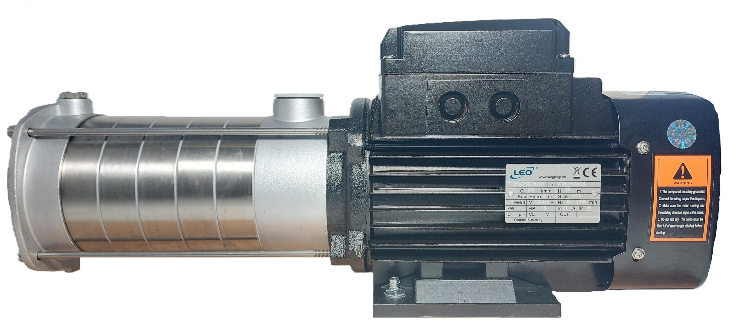 LEO ECHm4-60S Kademeli Pompa 1.5 HP Paslanmaz
