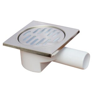 GAMA 10cm X 10cm Melez Yer Süzgeci Yandan Çıkışlı Ø32