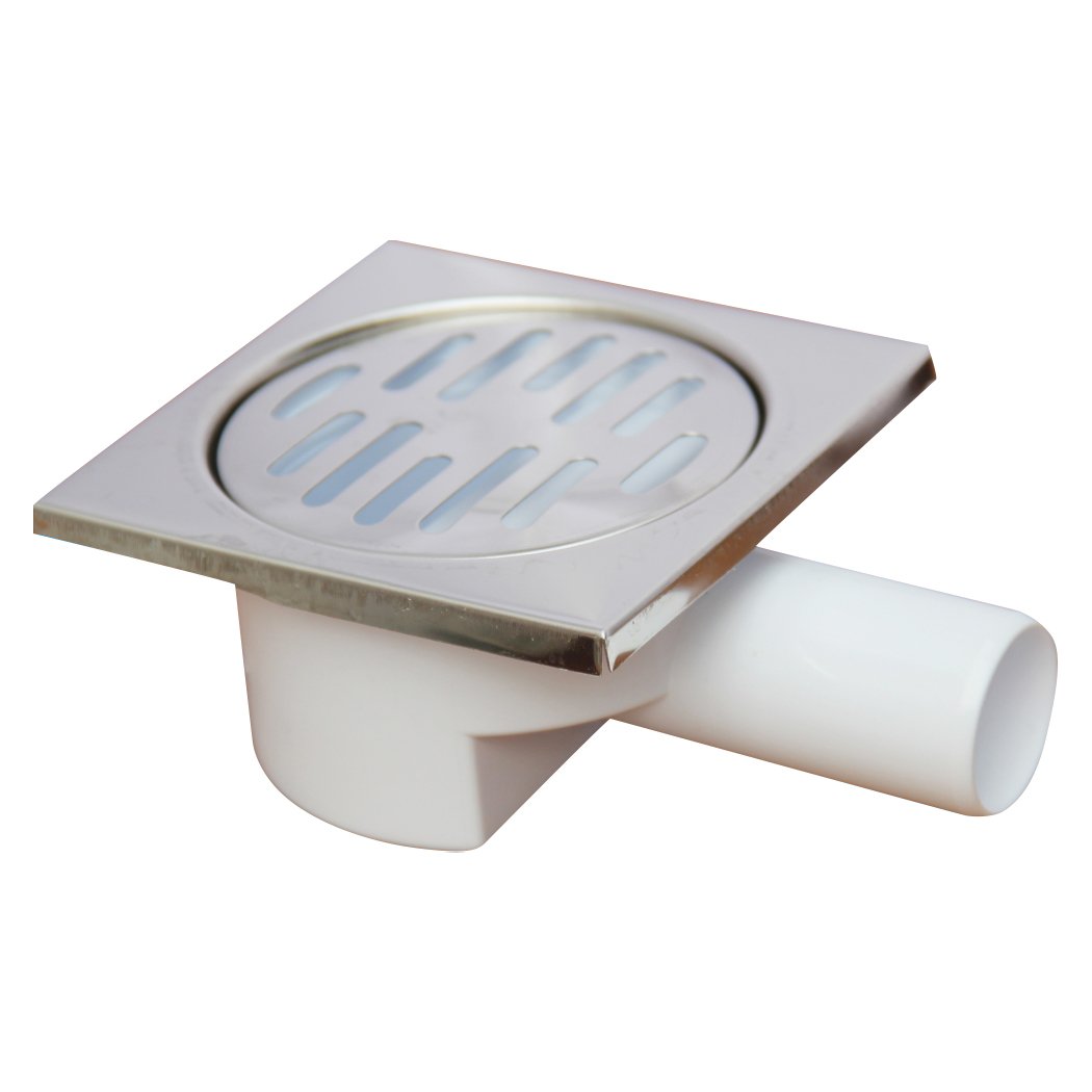 GAMA 10cm X 10cm Melez Yer Süzgeci Yandan Çıkışlı Ø32