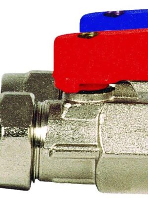 KONSAN PEX Rakorlu Mini Küresel Vana Kırmızı