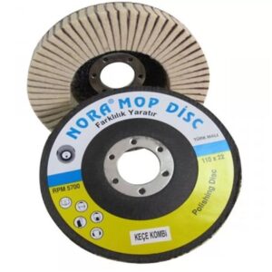NORA Keçe Mop Disk Zımpara 115 x 22 mm