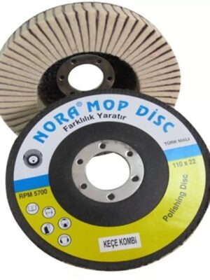 NORA Keçe Mop Disk Zımpara 115 x 22 mm
