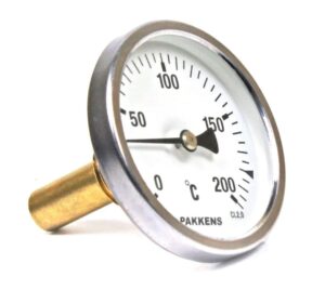 PAKKENS Arka Bağlantılı Bi-Metal Termometre Ø63mm 200°C
