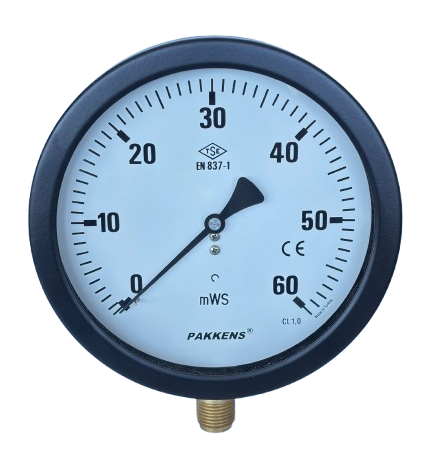 PAKKENS Alt Bağlantılı Hidrometre Ø160 mm 60 MWS CL 1,0